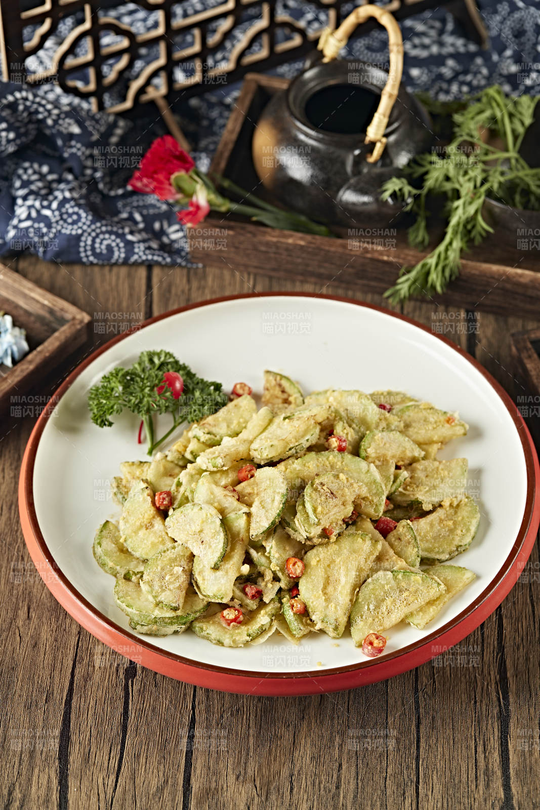 咸蛋黄焗西葫芦片