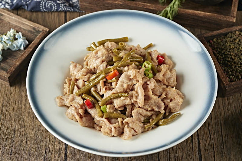 米椒泡豇豆炒牛柳
