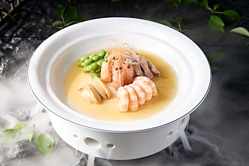 精美小菜捞汁海鲜汇