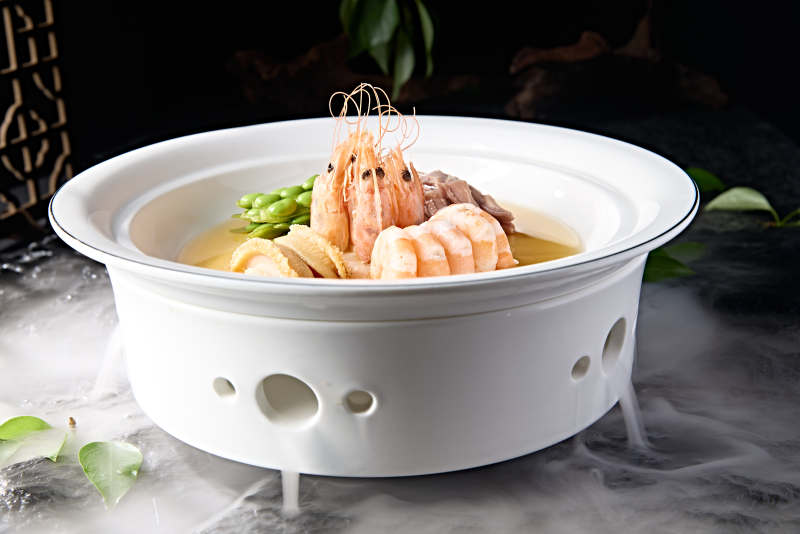 精美小菜捞汁海鲜汇