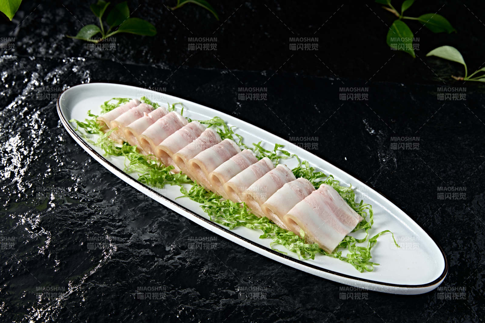 精美涼菜燒白肉配鮮椒醬