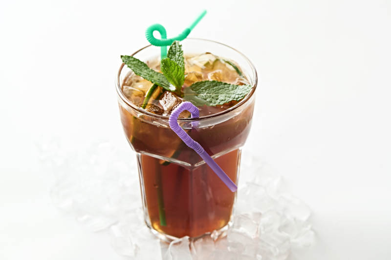 夏季清凉饮料柠檬冰红茶