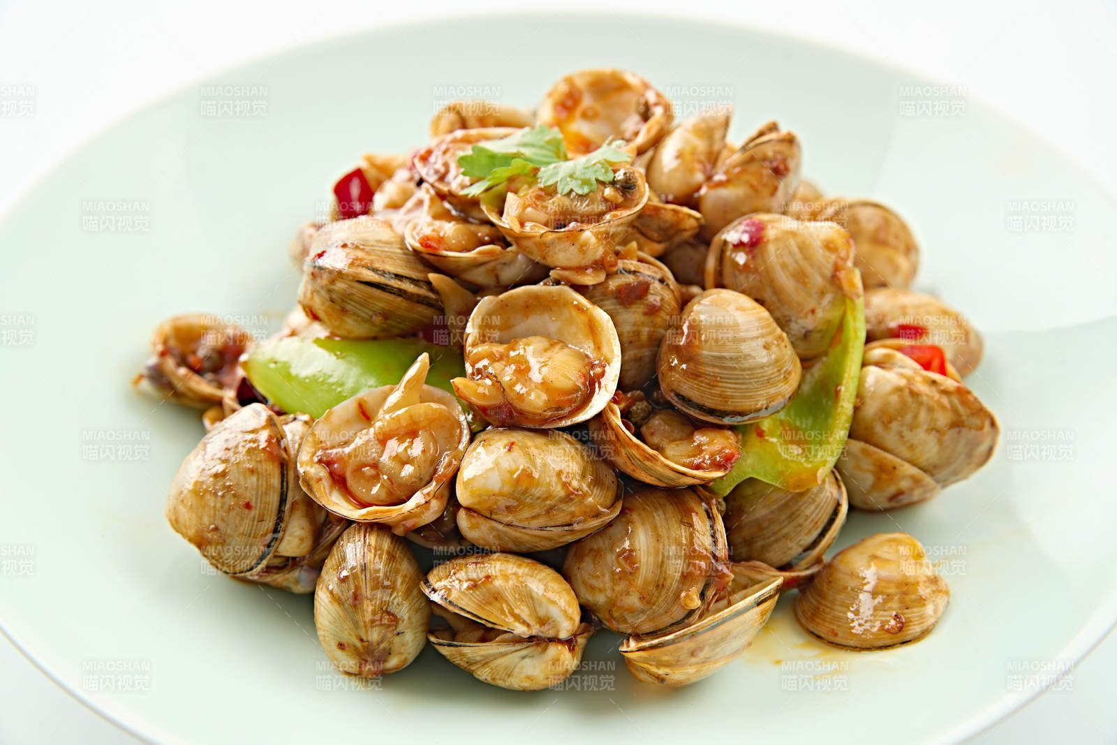 夏季大排档美食香辣超花蛤