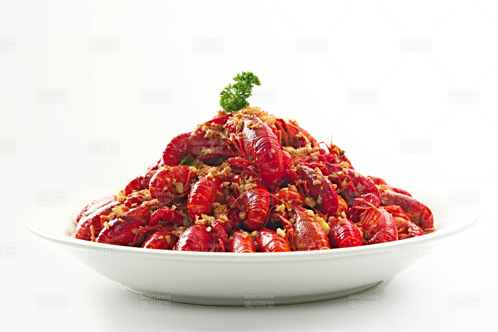 夏季大排档美食蒜蓉香辣小龙虾