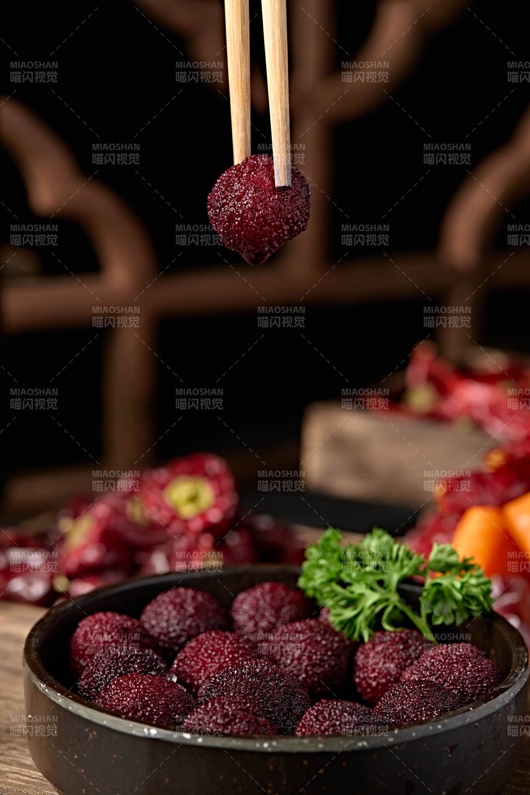 甜品水果糖水腌漬楊梅果