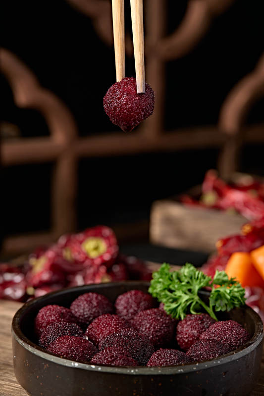 甜品水果糖水腌渍杨梅果