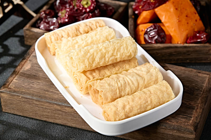 火锅食材油炸响铃卷