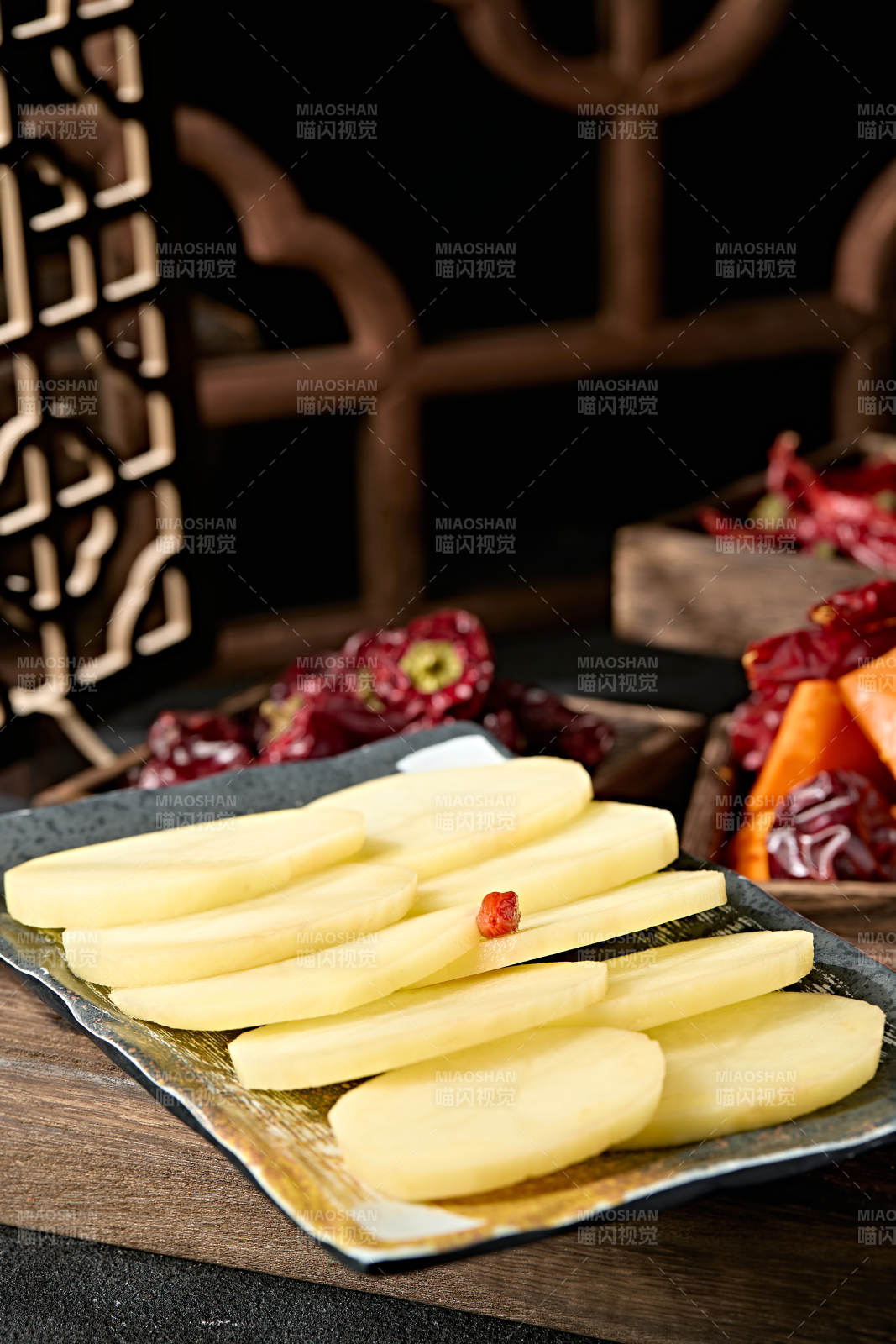 新鲜鲜切土豆片马铃薯片