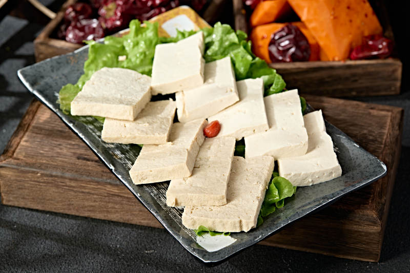 火锅食材鲜豆腐冻豆腐切片拼盘