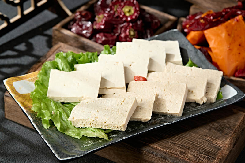 火锅食材鲜豆腐冻豆腐切片拼盘