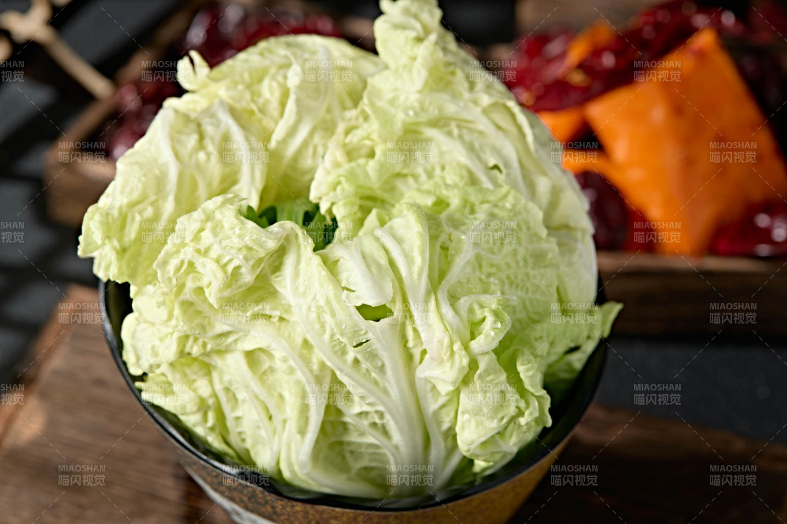 新鲜的大白菜叶