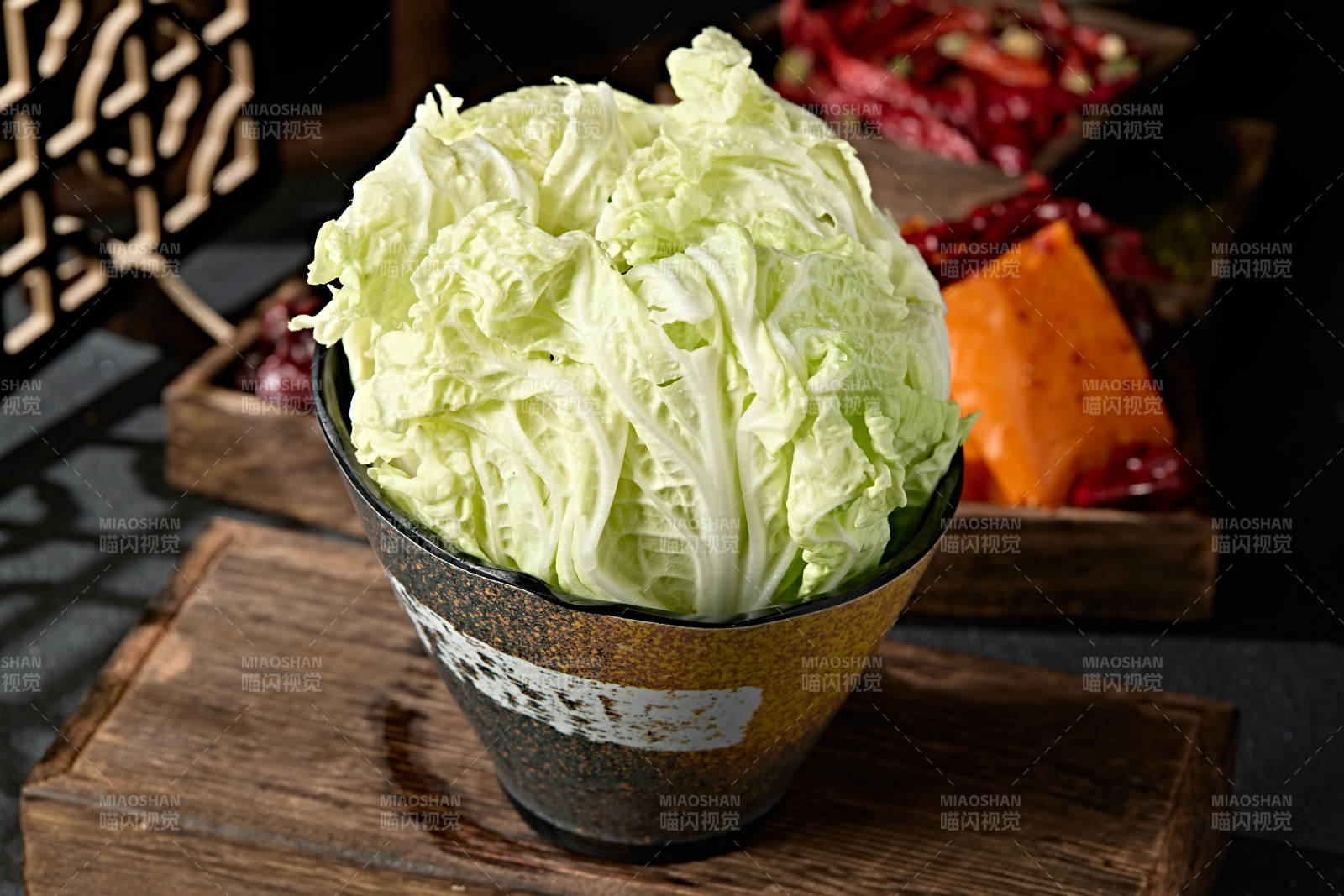 新鲜的大白菜叶