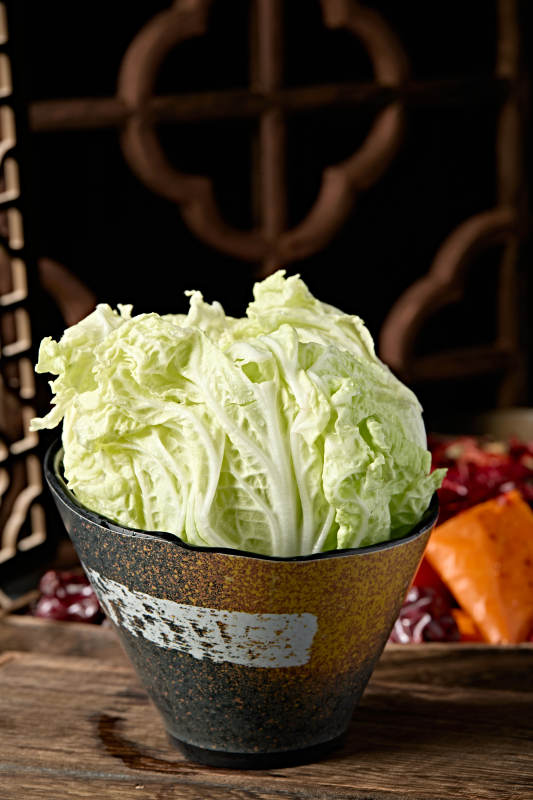 新鲜的大白菜叶