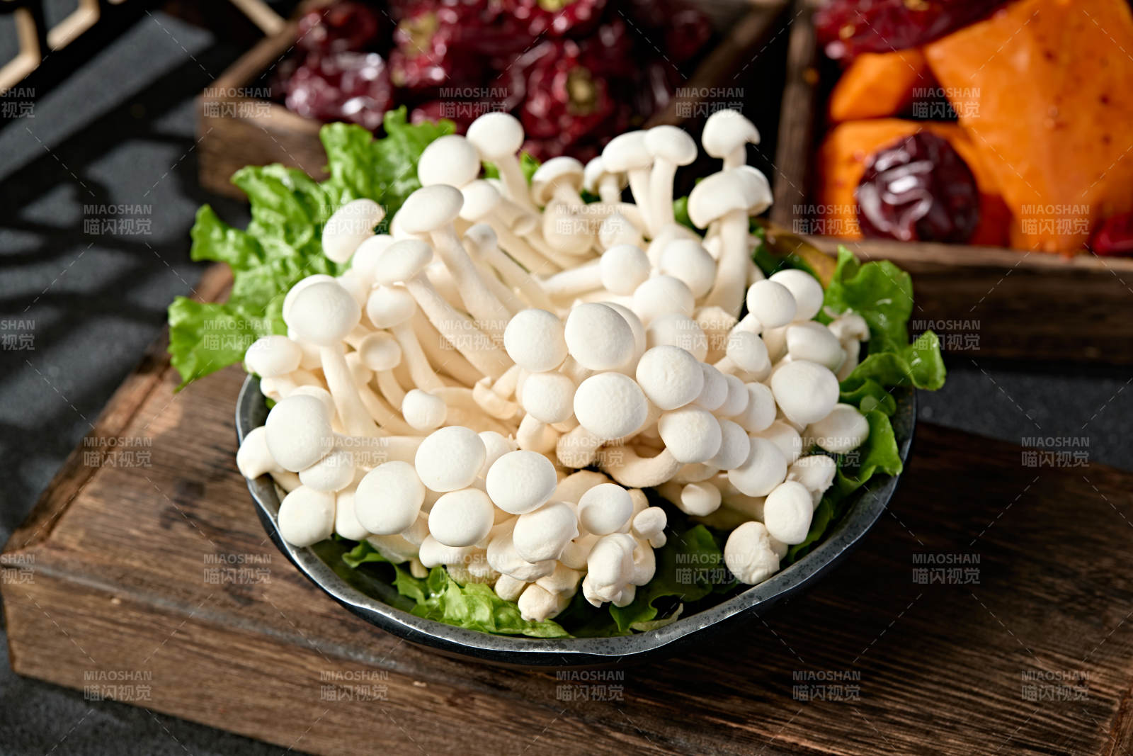 新鲜火锅配菜白玉海鲜菇
