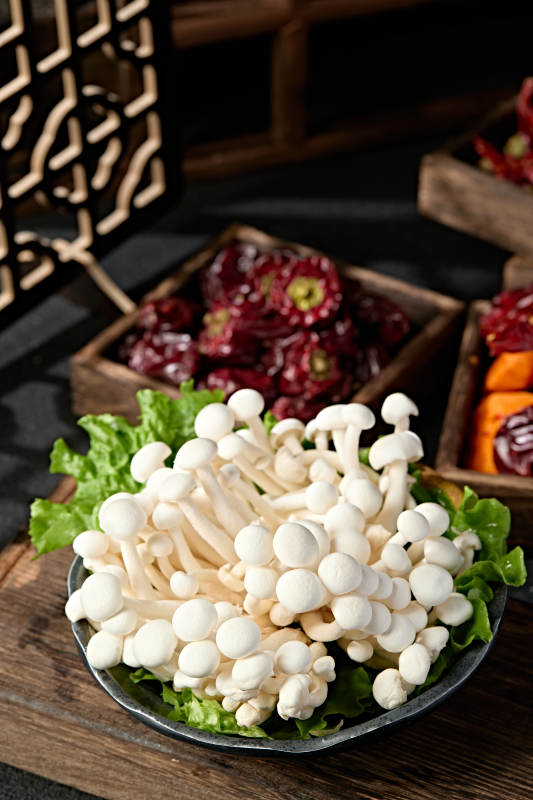 新鲜火锅配菜白玉海鲜菇