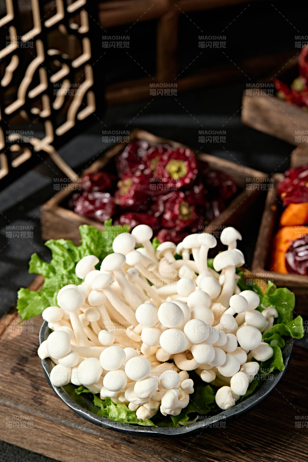 新鲜火锅配菜白玉海鲜菇