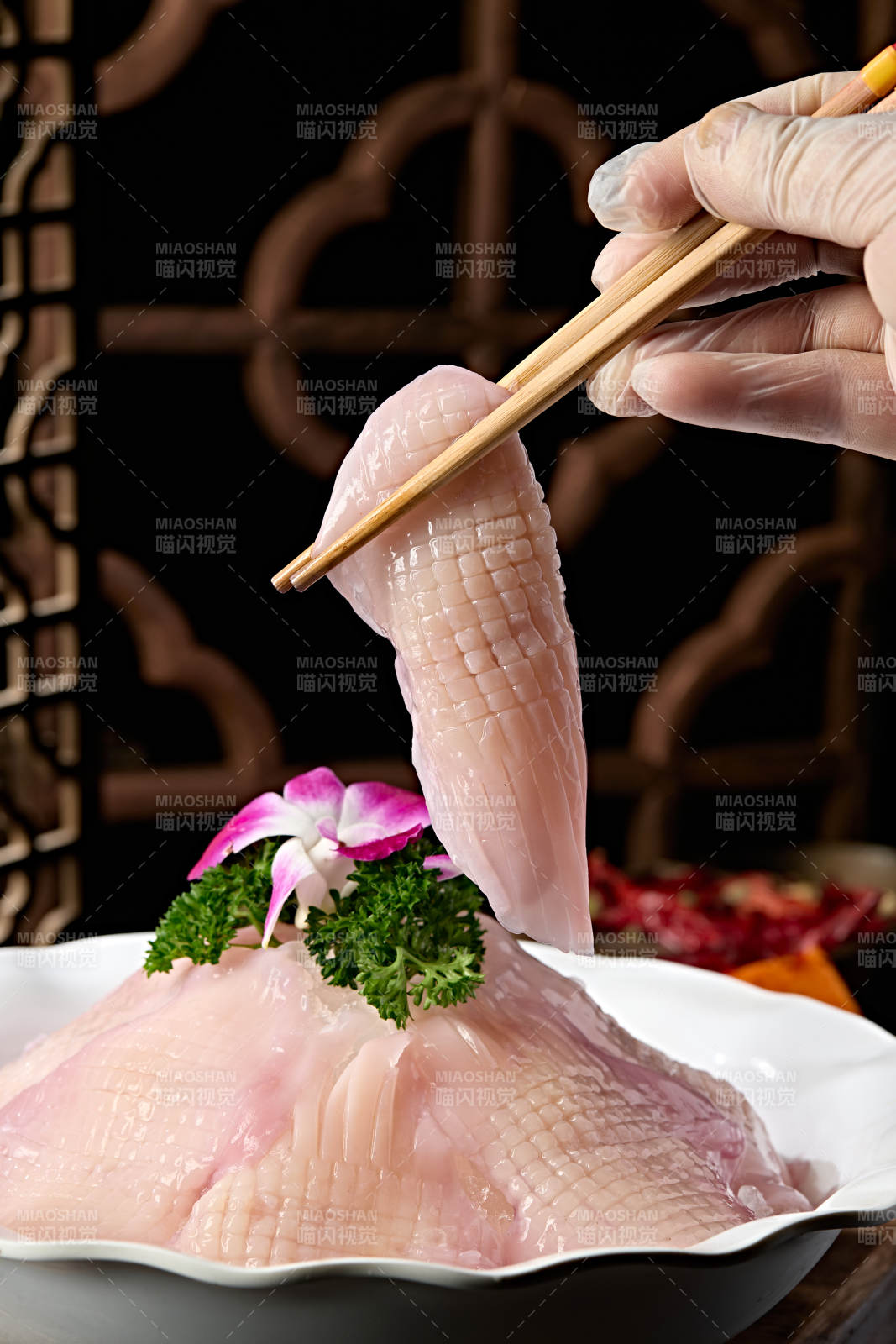 川渝火锅涮品食材鲜鱿鱼身鱿鱼板