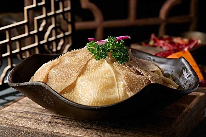 重庆火锅食材鲜嫩大片毛肚