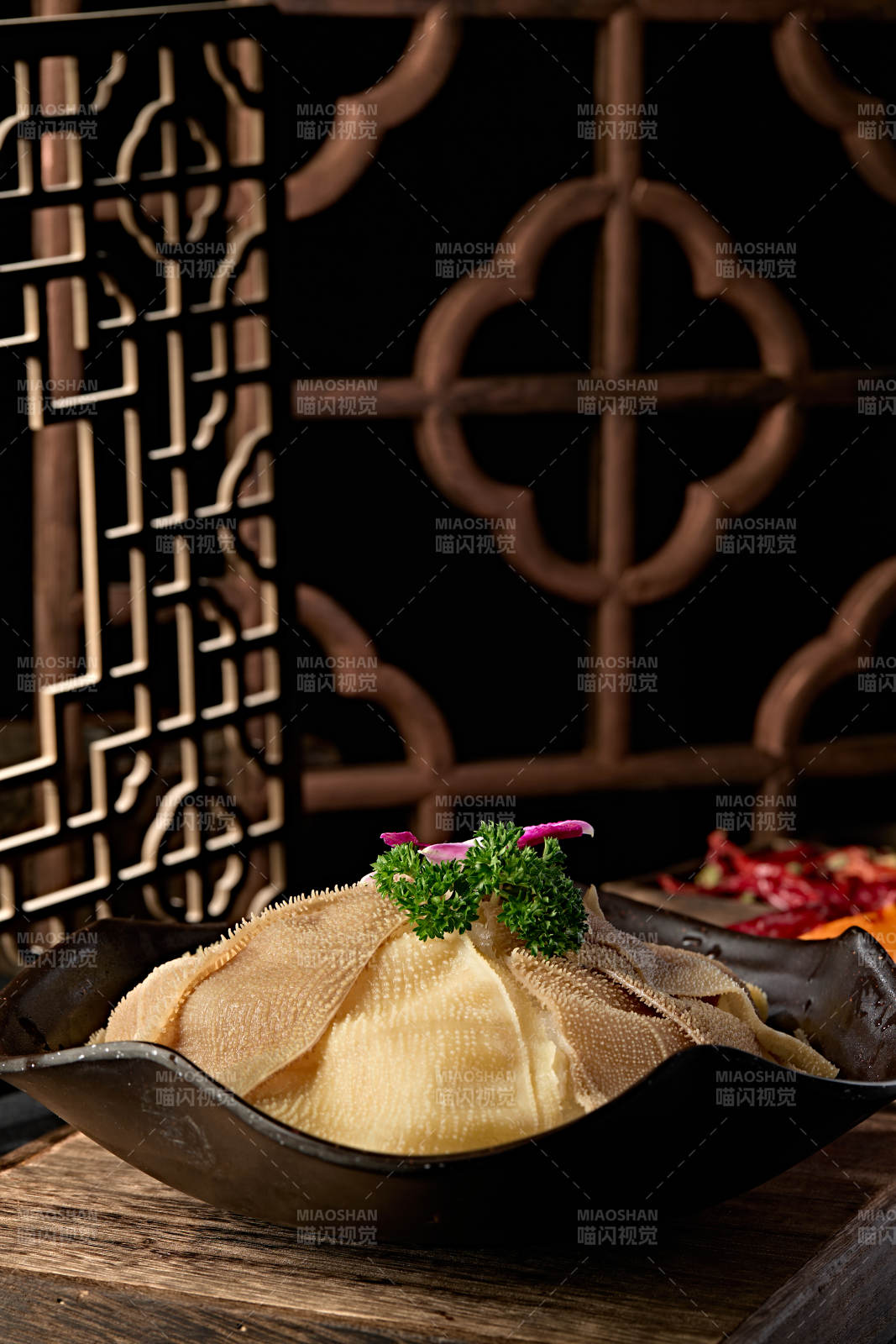 重慶火鍋食材鮮嫩大片毛肚