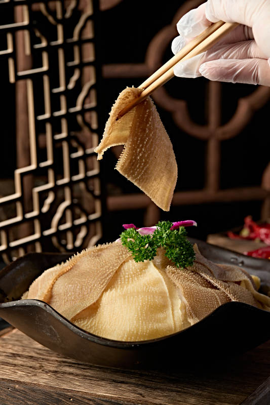 重庆火锅食材鲜嫩大片毛肚