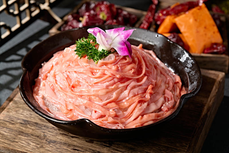 重庆火锅食材鲜嫩鸭肠