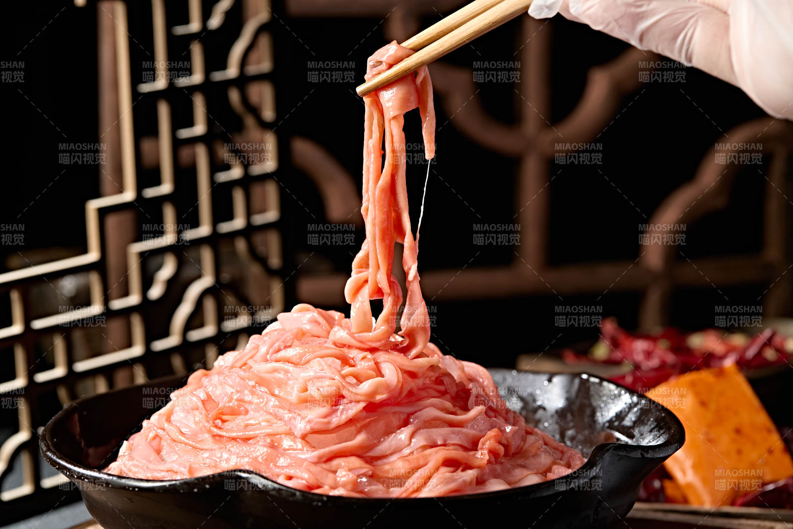 重庆火锅食材鲜嫩鸭肠