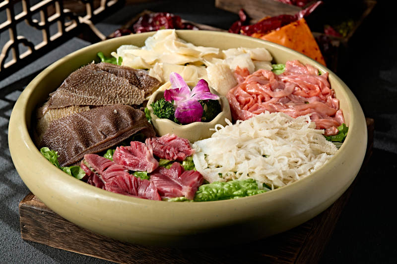 火锅涮品食材五福临门荤菜大拼盘