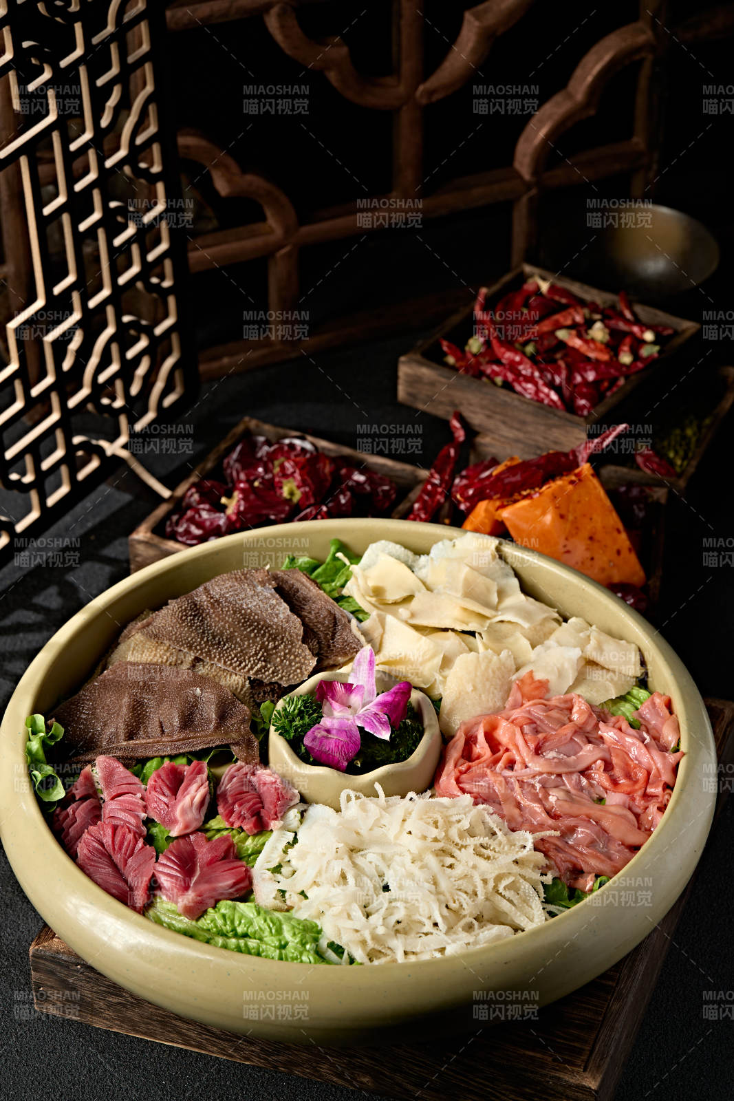 火鍋涮品食材五福臨門葷菜大拼盤