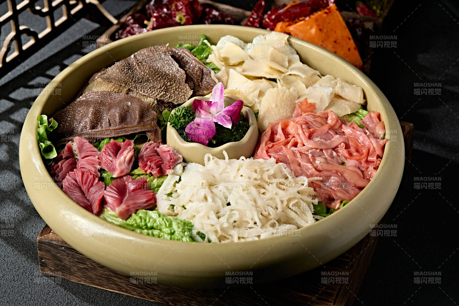 火锅涮品食材五福临门荤菜大拼盘