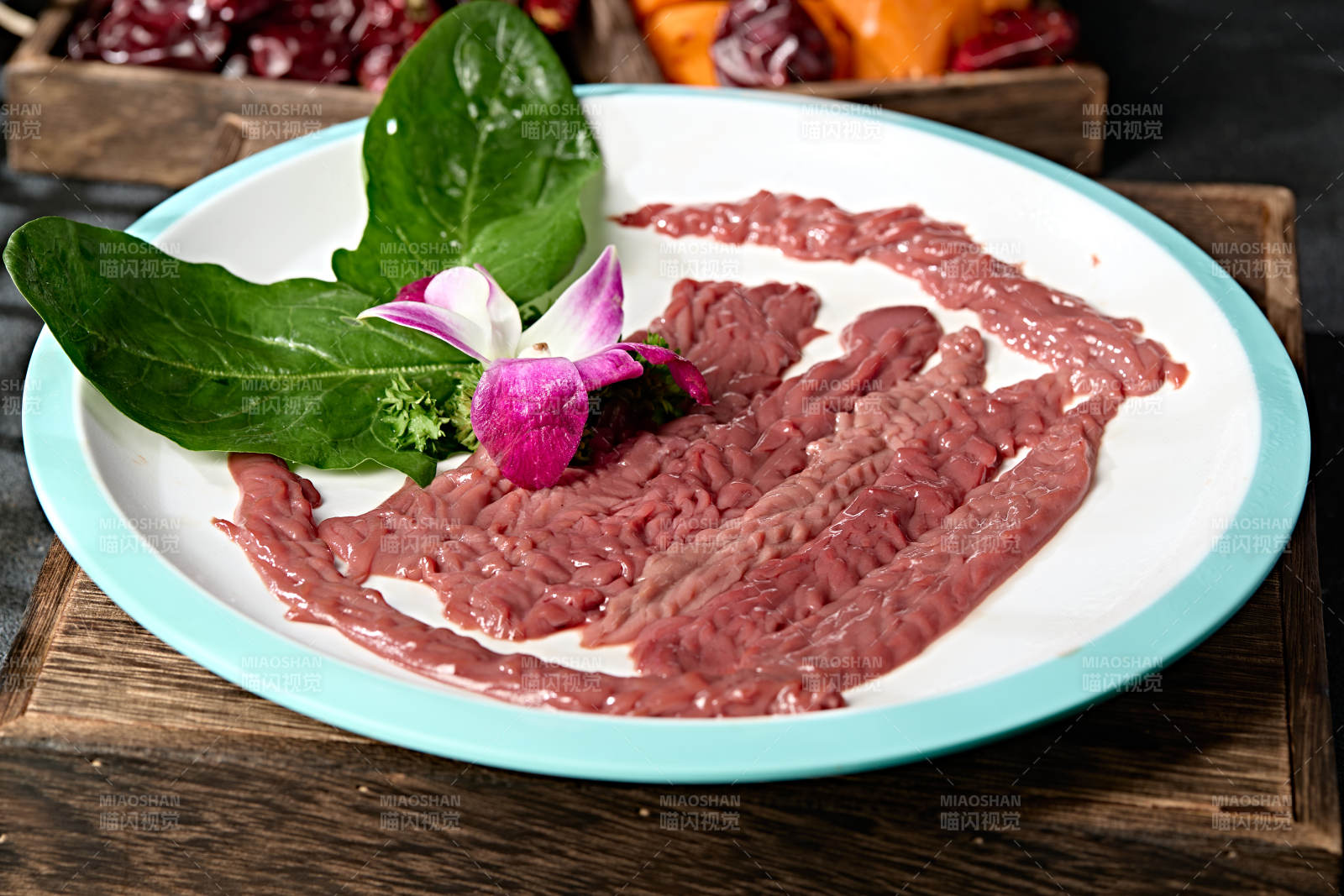 火锅涮品食材新鲜猪腰切片