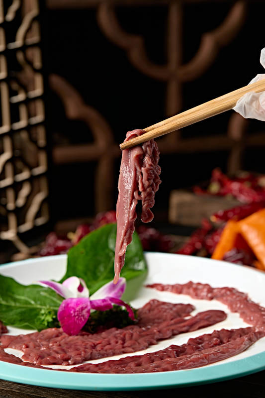 火锅涮品食材新鲜猪腰切片