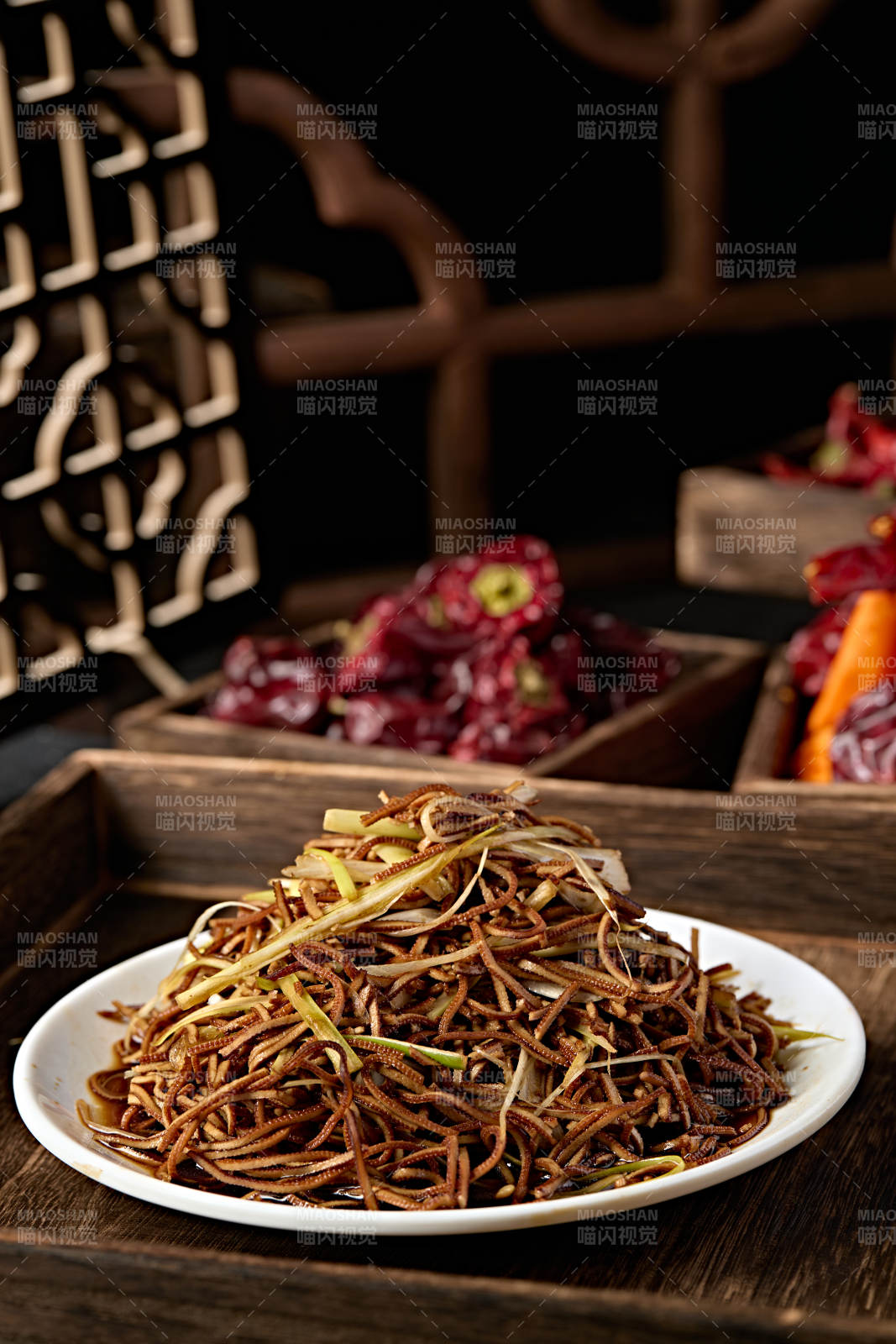 香葱老醋凉拌黑豆腐丝