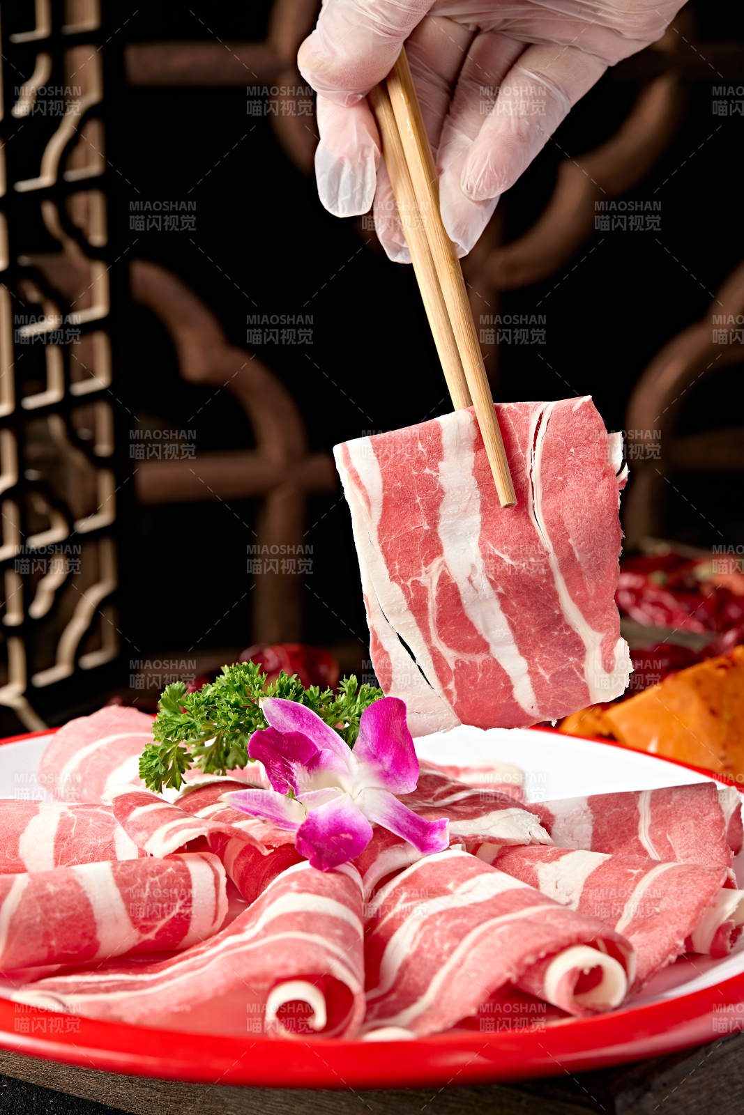 內蒙草原羔羊肉片