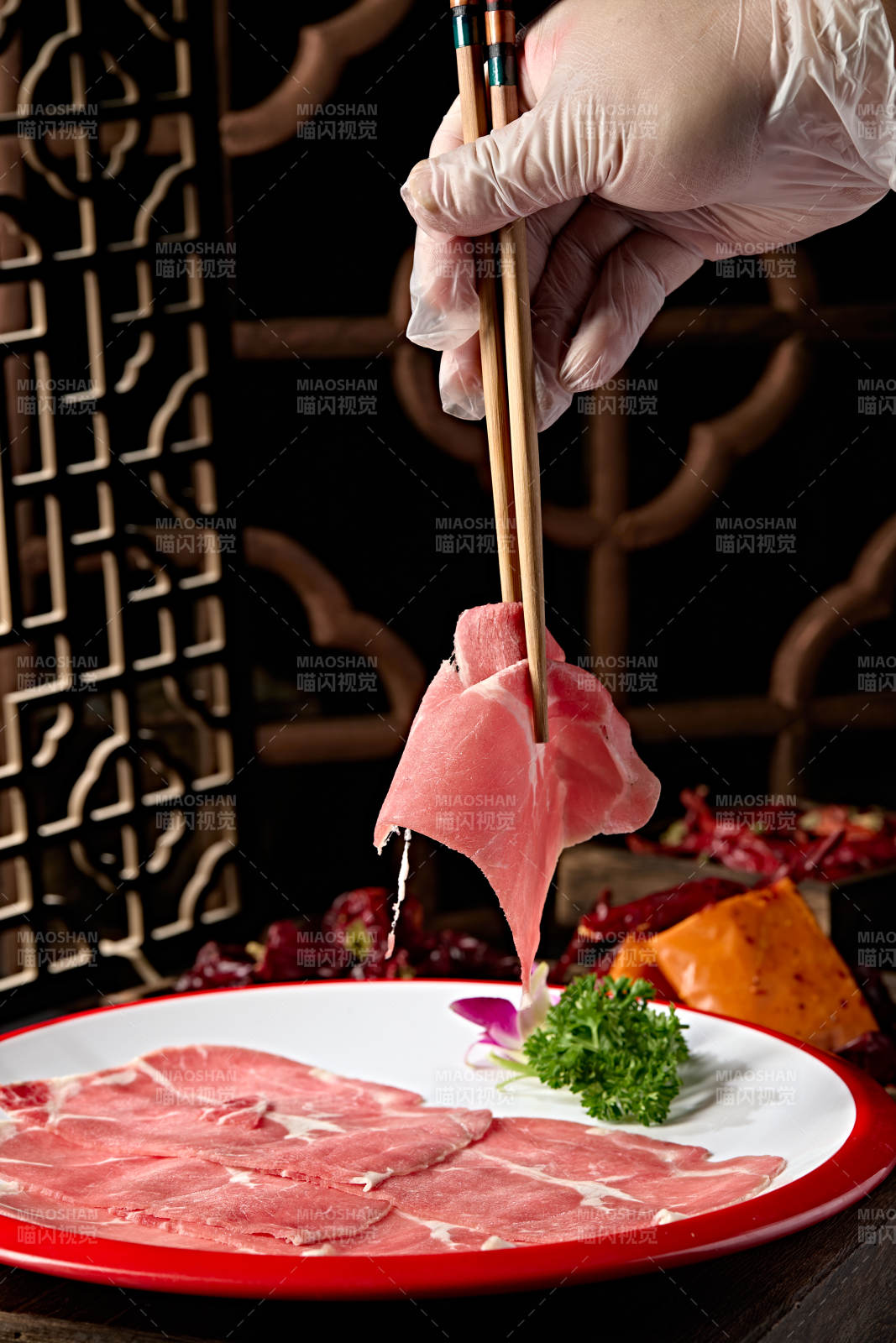 精品牛上腦肉切片