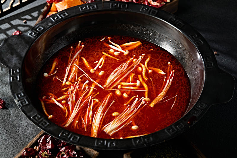 川渝火锅锅底菌菇番茄汤