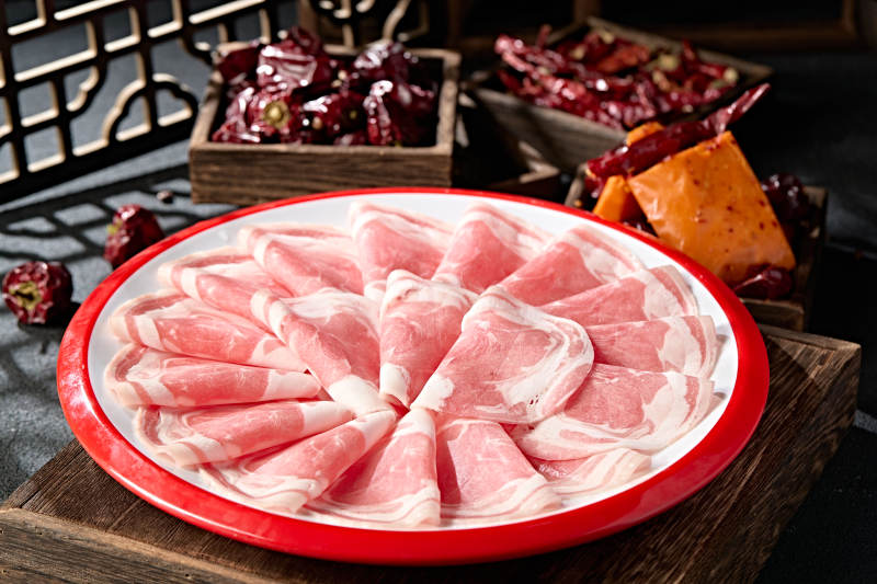 美味涮肉食材太陽卷肥羊肉切片