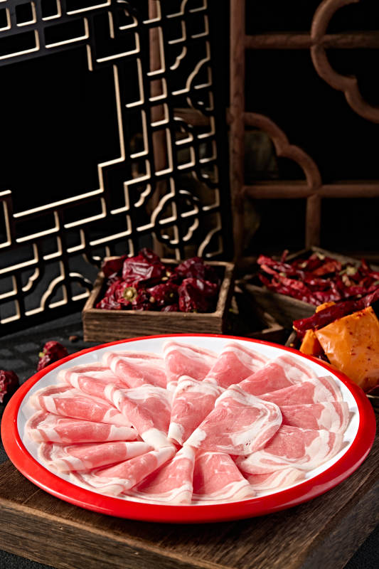 美味涮肉食材太陽卷肥羊肉切片