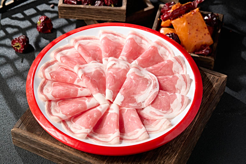 美味涮肉食材太陽卷肥羊肉切片