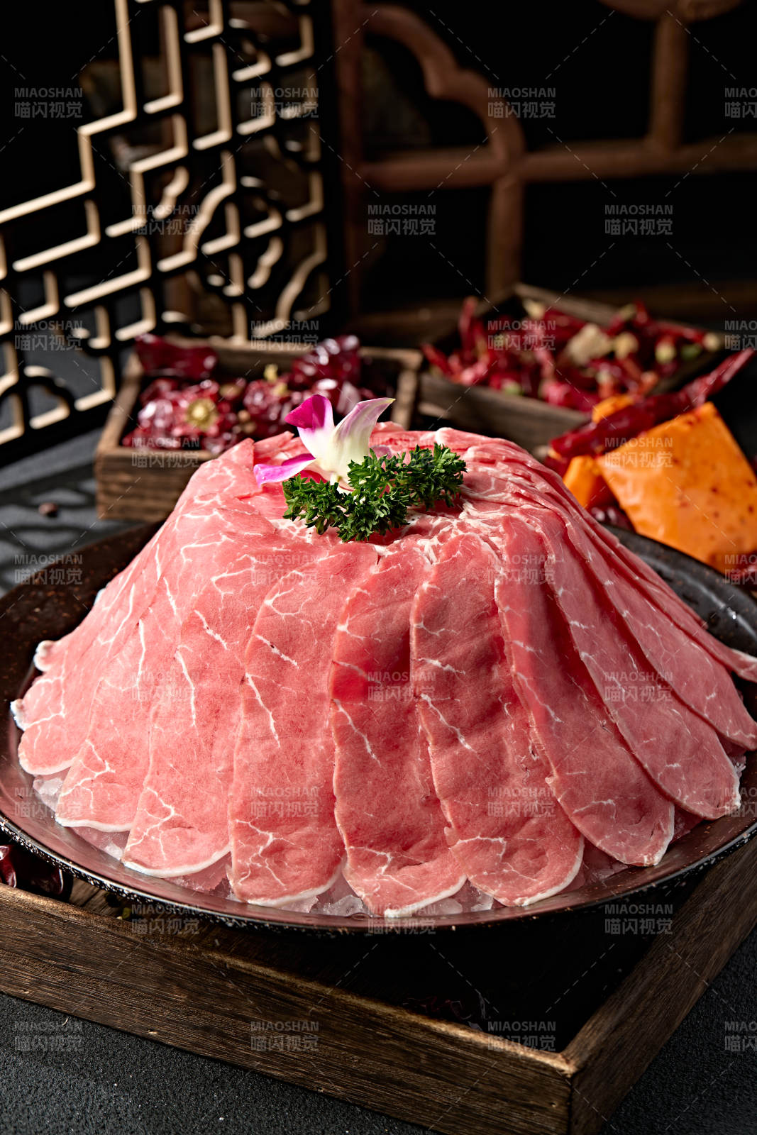 火鍋食材草原牛脊肉切片