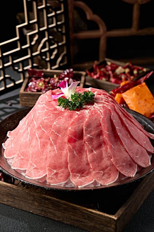 火锅食材草原牛脊肉切片