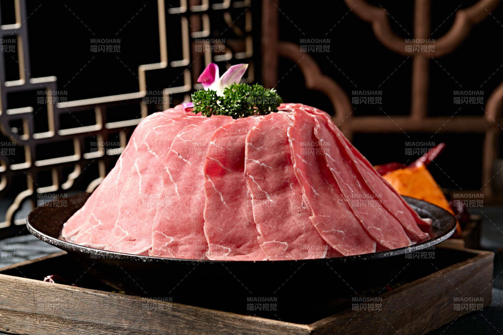 火鍋食材草原牛脊肉切片