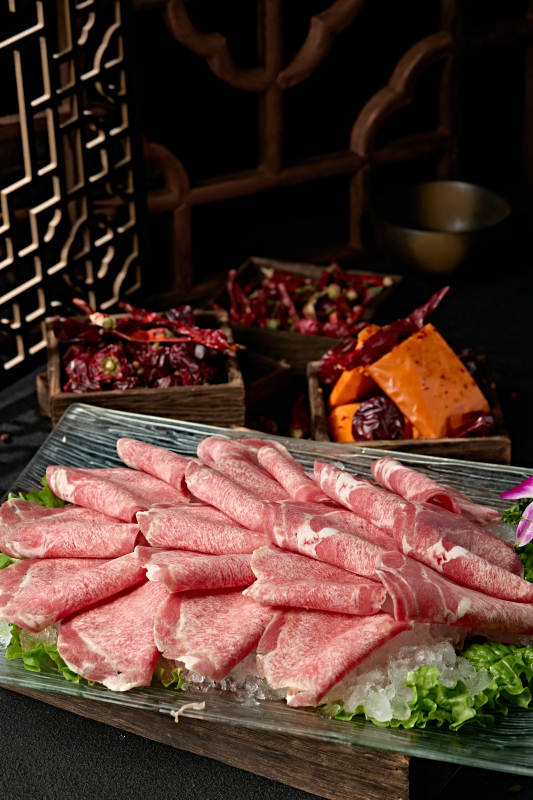 极品火锅食材草原牛舌肉卷切片