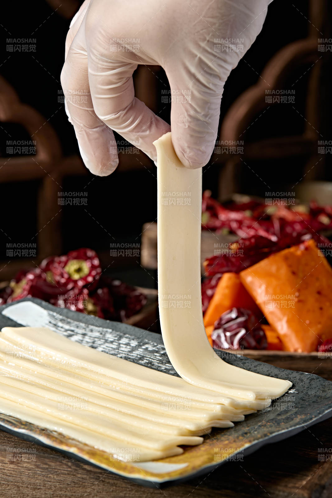 海底捞火锅食材手扯面条