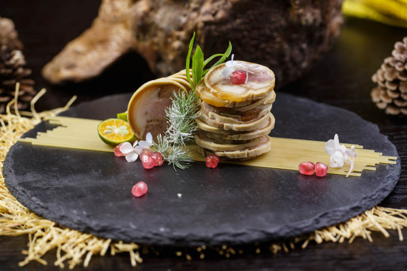 豆皮卷肘花切片