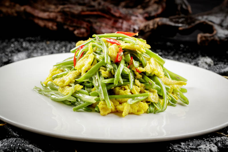 豆角丝炒蛋