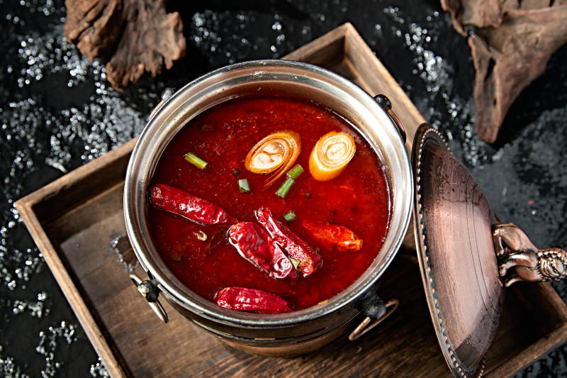 小火锅汤底麻辣牛油锅