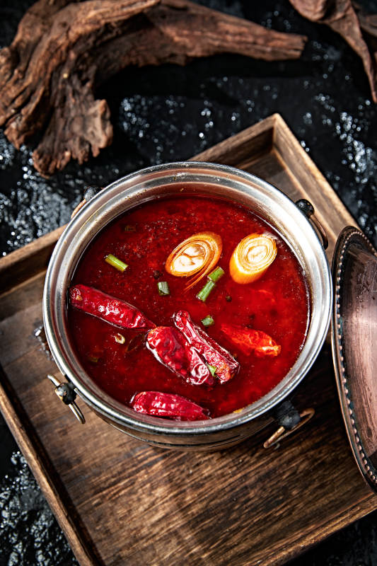 小火锅汤底麻辣牛油锅