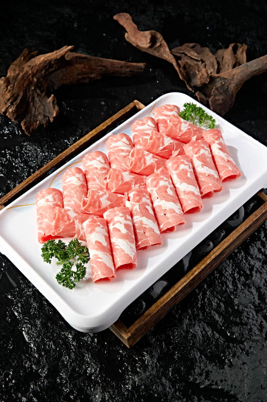 美味涮肉食材太陽卷肥羊肉切片