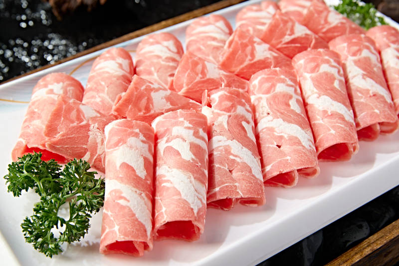 美味涮肉食材太陽卷肥羊肉切片