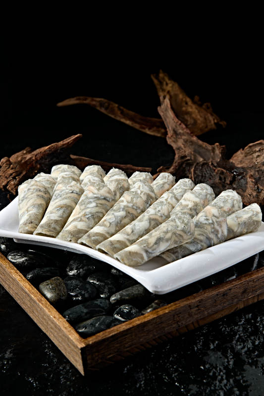 川渝火锅涮品乌鸡肉卷切片